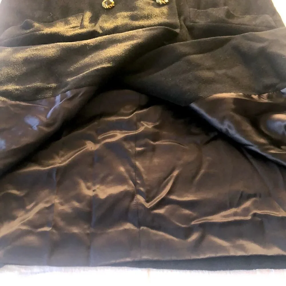 Vintage RANSOHOFFS black 100% baby Llama wool winter coat. Double breasted - Picture 16 of 17